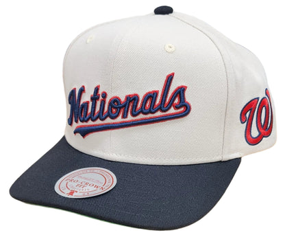 Mitchell & Ness Men's MLB Off Word Pro Snapback Nationals Snapback Caps