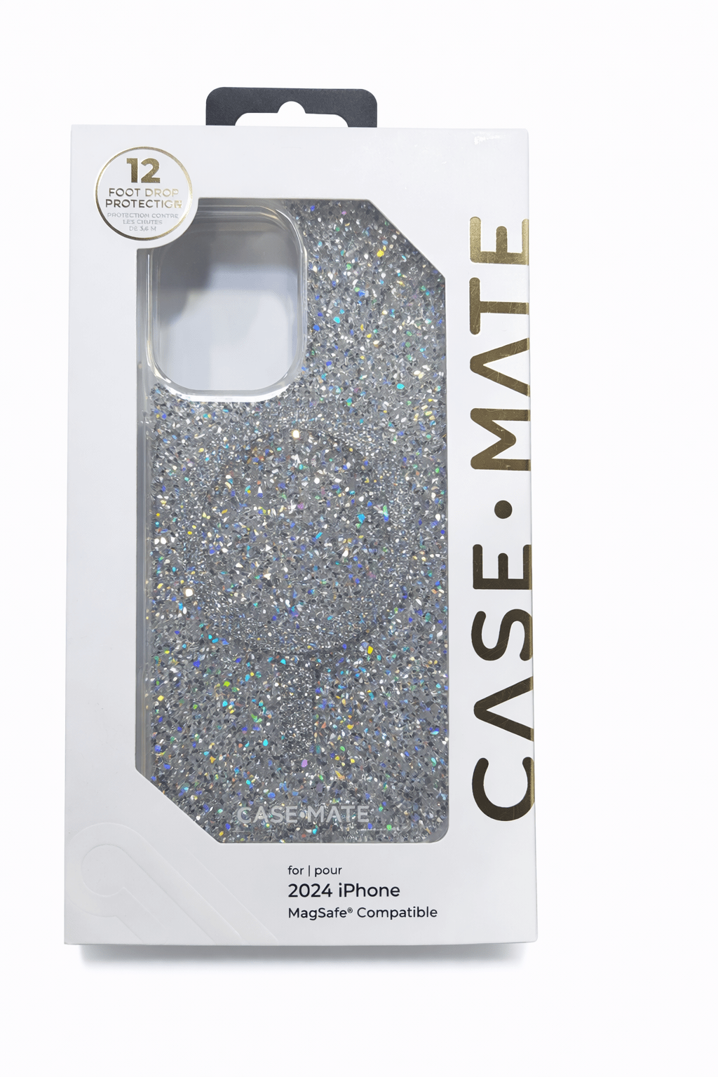 Case-Mate Iphone 16 Case [Compatible with Magsafe] - Stylish Sparkly Phone Case with 12ft Drop Protection - Premium Magnetic Cover for Iphone 16 - Twinkle Disco