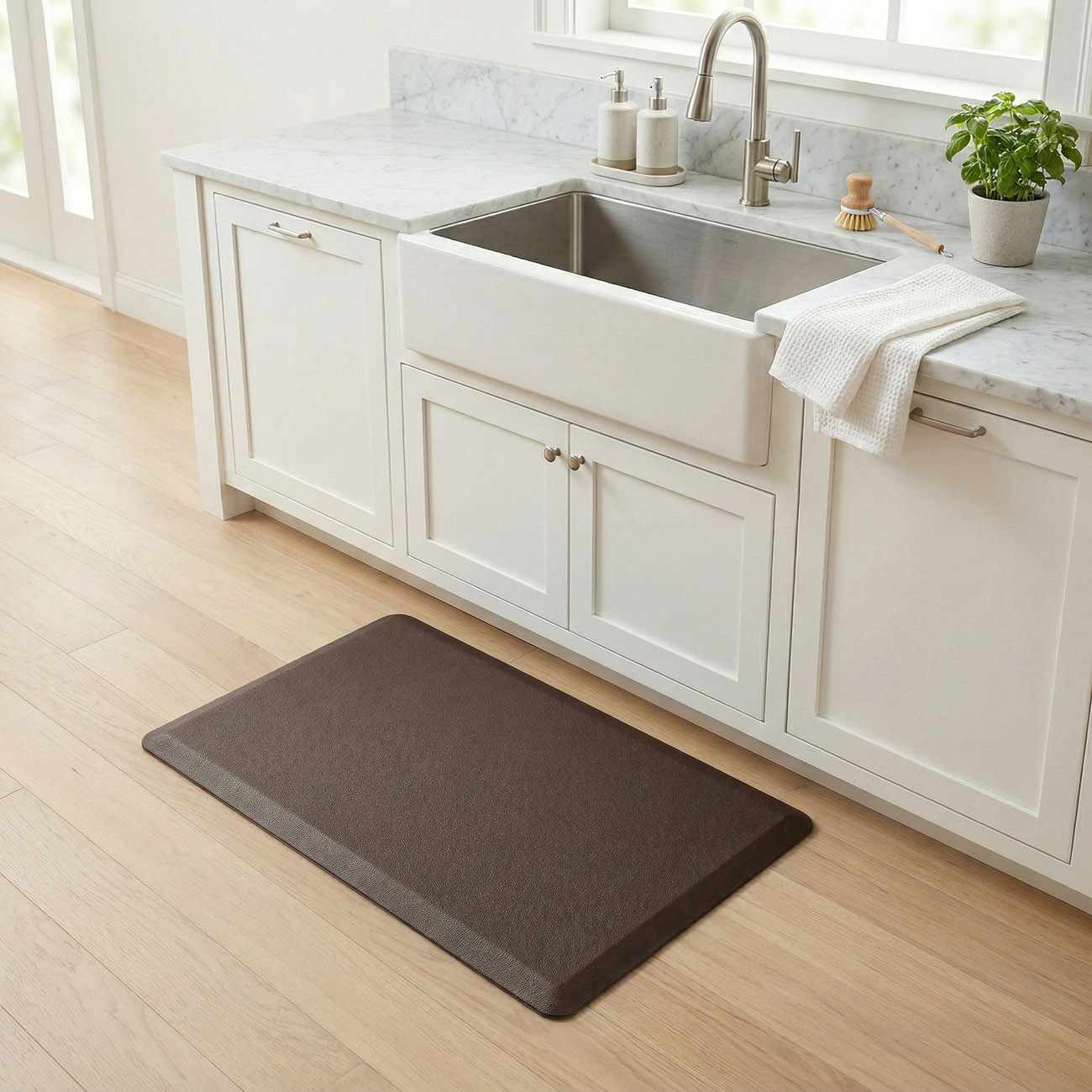 Anti-Fatigue Kitchen Mat, Brown