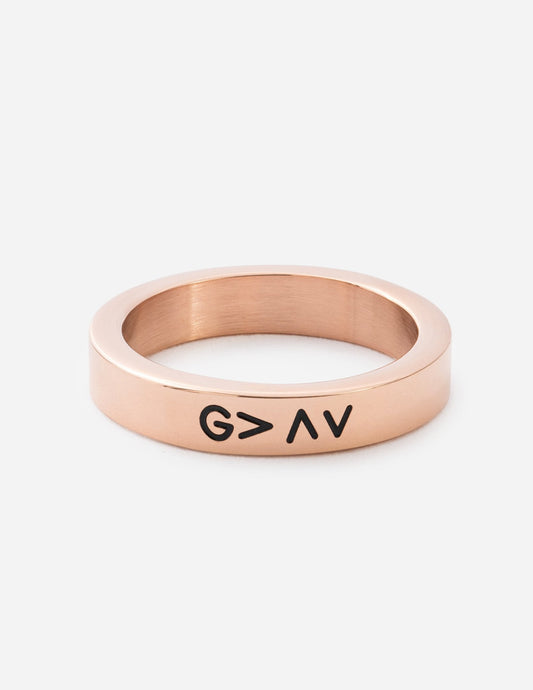 Elevated Faith Rose Gold Highs and Lows Ring