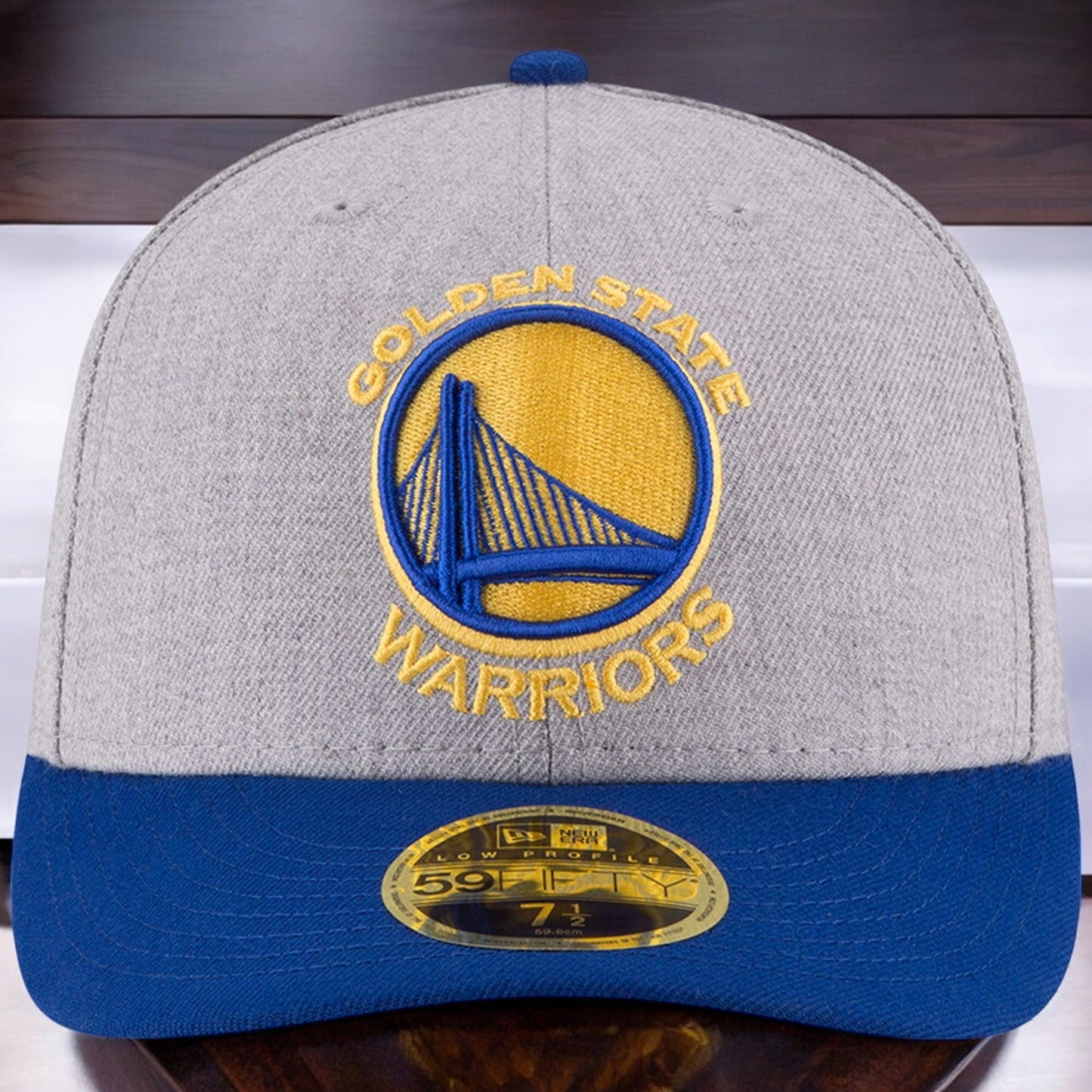 New Era Men's NBA Low Profile Authentic 59Fifty Warriors