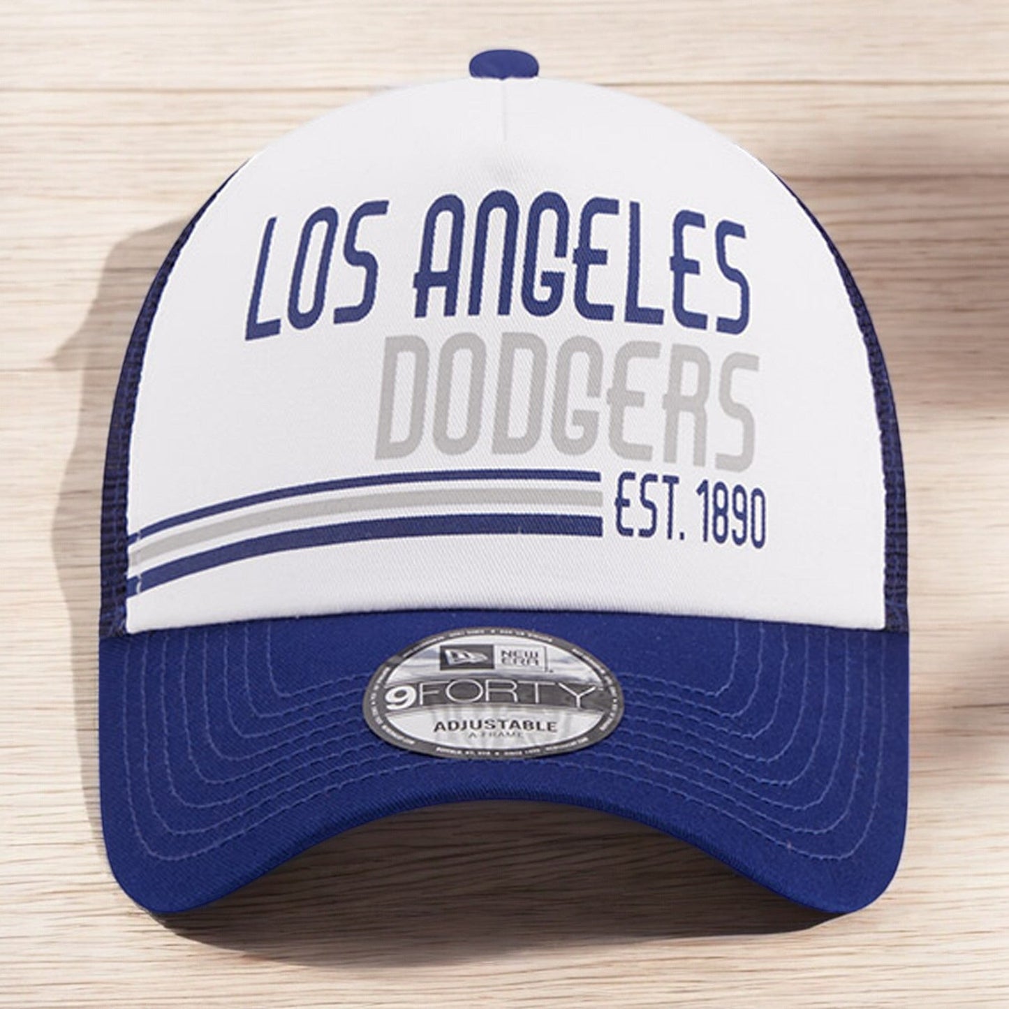 Men's New Era MLB 940 Stacked A-Frame Trucker Adjustable - La Dodgers