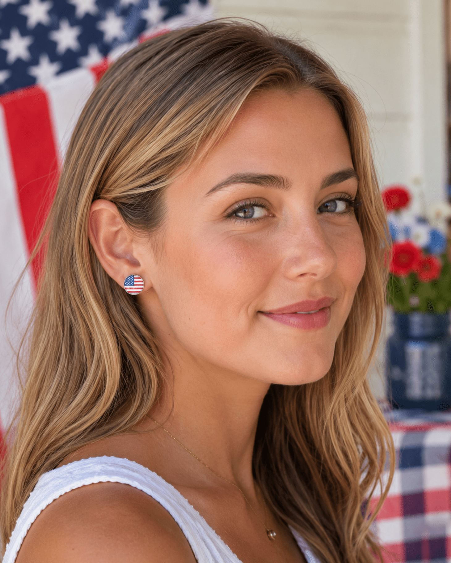 Red, White, Blue and Silver-