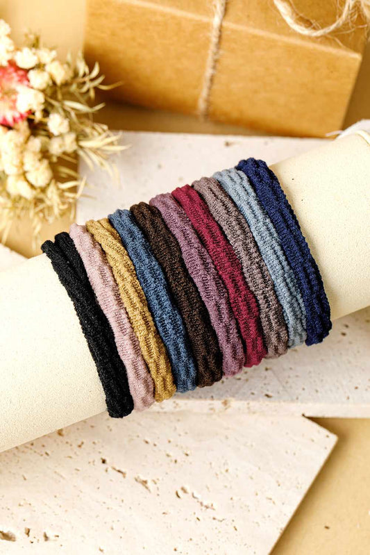 Threaded Pear Bonnie Elastic Textured Hair Tie
