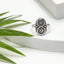 Oxidized Snake Moon & Sun Statement