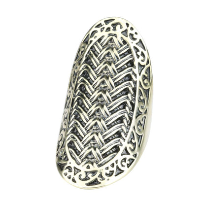 Goldtone Weaving Band Ring