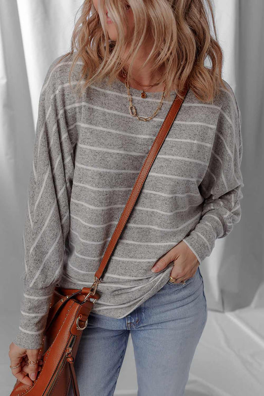 Threaded Pear Bella Stripe Dolman Sleeve Top