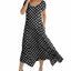 Black White Polka Dot Print