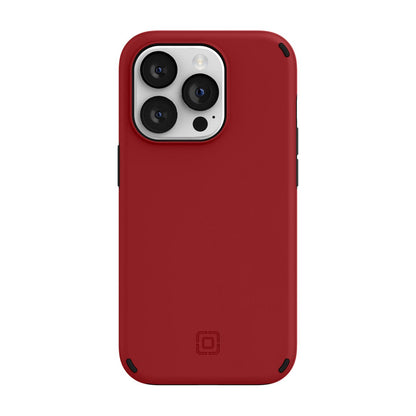 Incipio Duo Case for Iphone 14 Pro (6.1") – Magsafe & Wireless Charging Compatible, Slim Dual-Layer Protective Case with 12ft Drop Protection, Shock-Absorbing, Scratch-Resistant Cover - Red