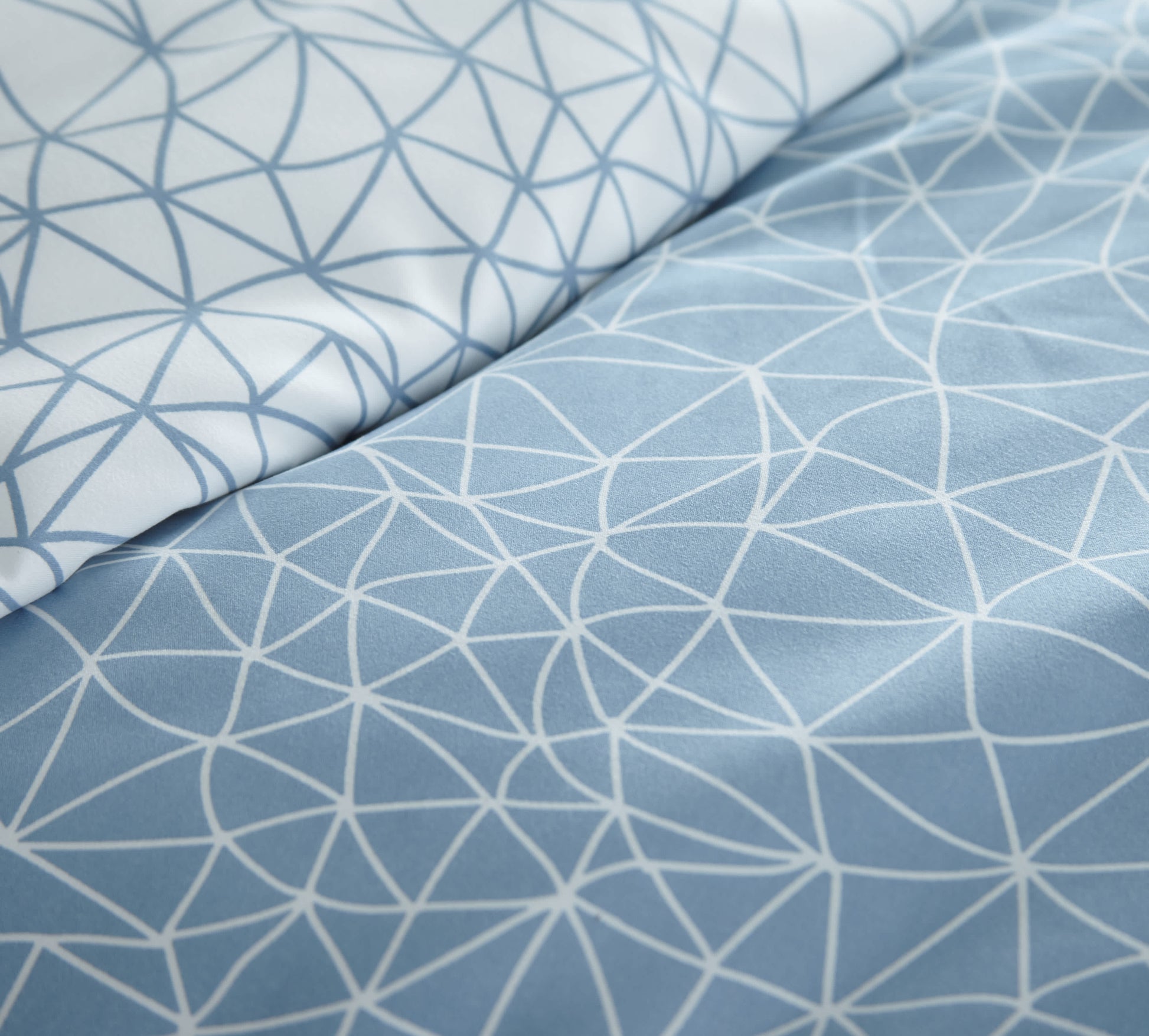 Geometric Maze Blue-