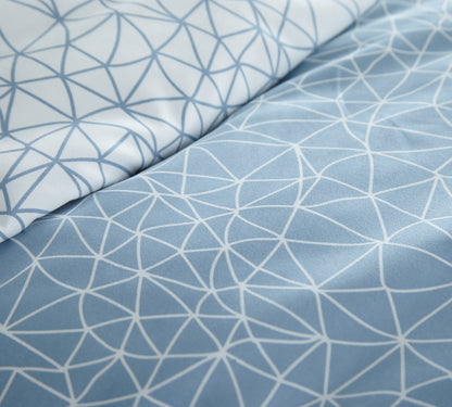 Geometric Maze Blue-