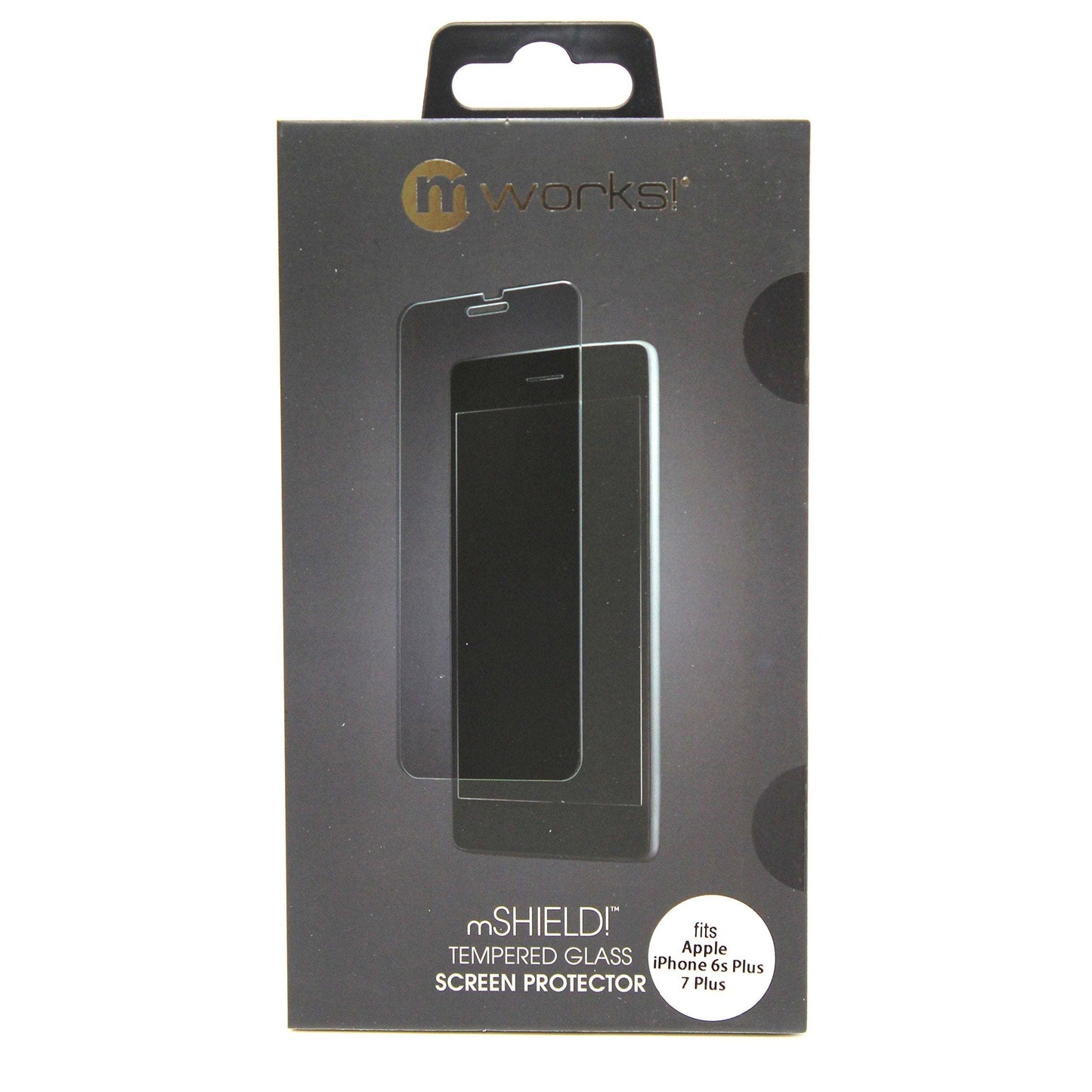 Mworks Mshield Tempered Glass Screen Protector for Iphone 7 Plus / 6s Plus - Retail Packaging - Clear