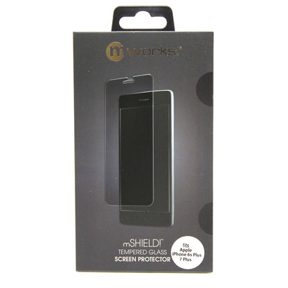 Mworks Mshield Tempered Glass Screen Protector for Iphone 7 Plus / 6s Plus - Retail Packaging - Clear