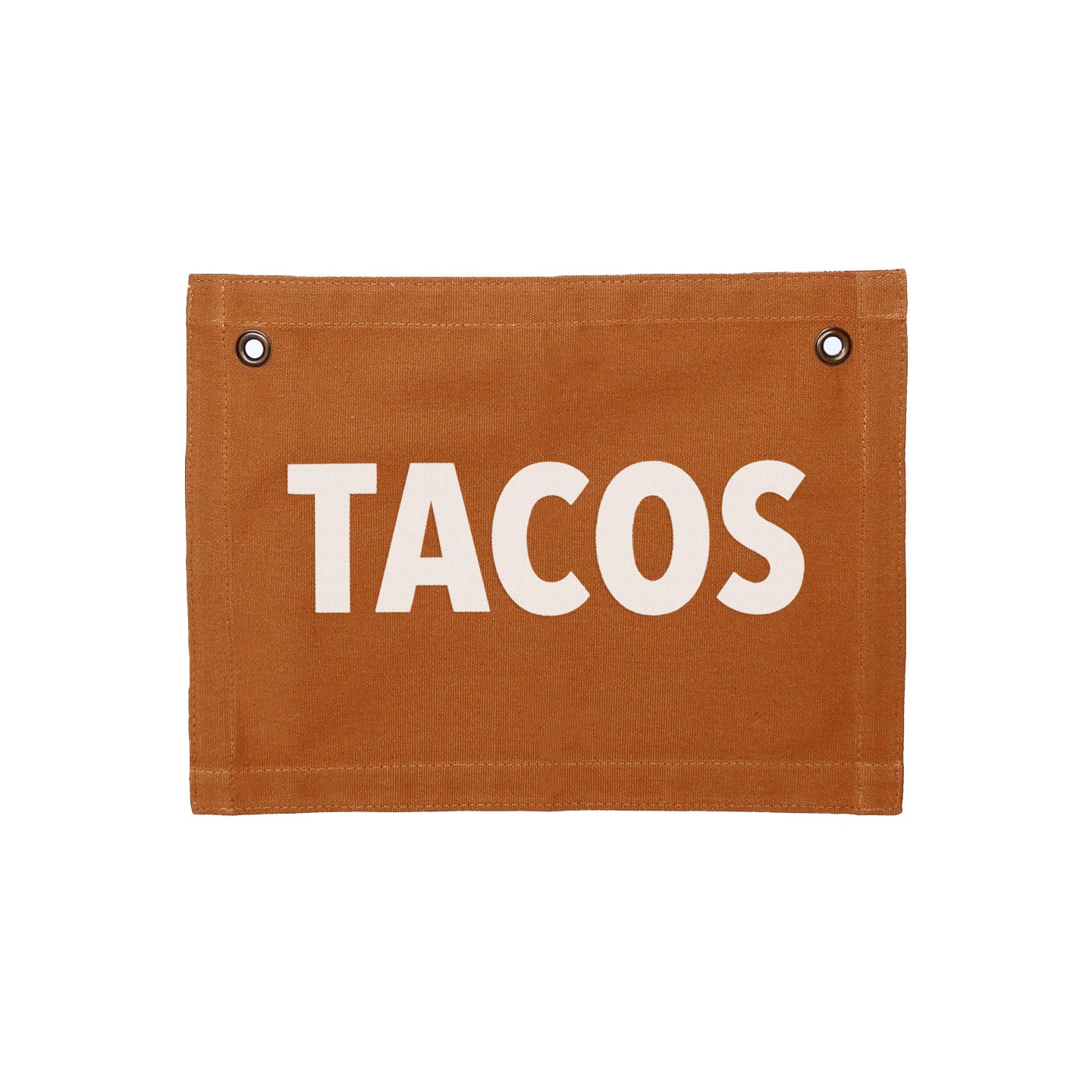 Frankie Jean Tacos Small Canvas Flag