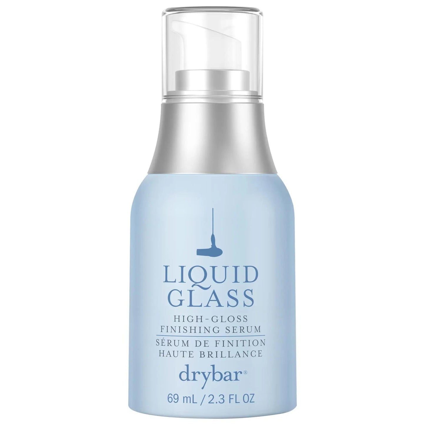 Liquid Glass: High-Shine Hair Serum: Hydrating & Frizz Control with Hyaluronic Acid, SmoothSeal Tech, for Silky, Glossy Hair