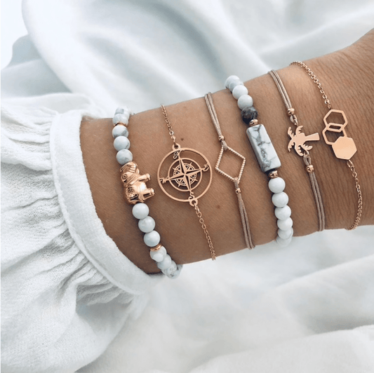 Grey / Rose Gold-
