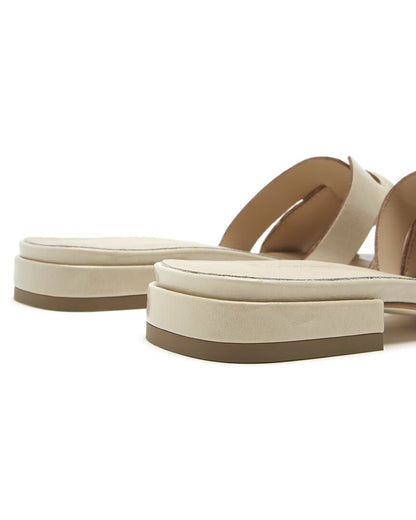 740 Beige crushed leather-
