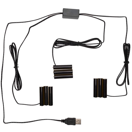 Melrose International No More Batteries 3 AAA Replacement w/ 3 to 1 Connector (Set of 2)