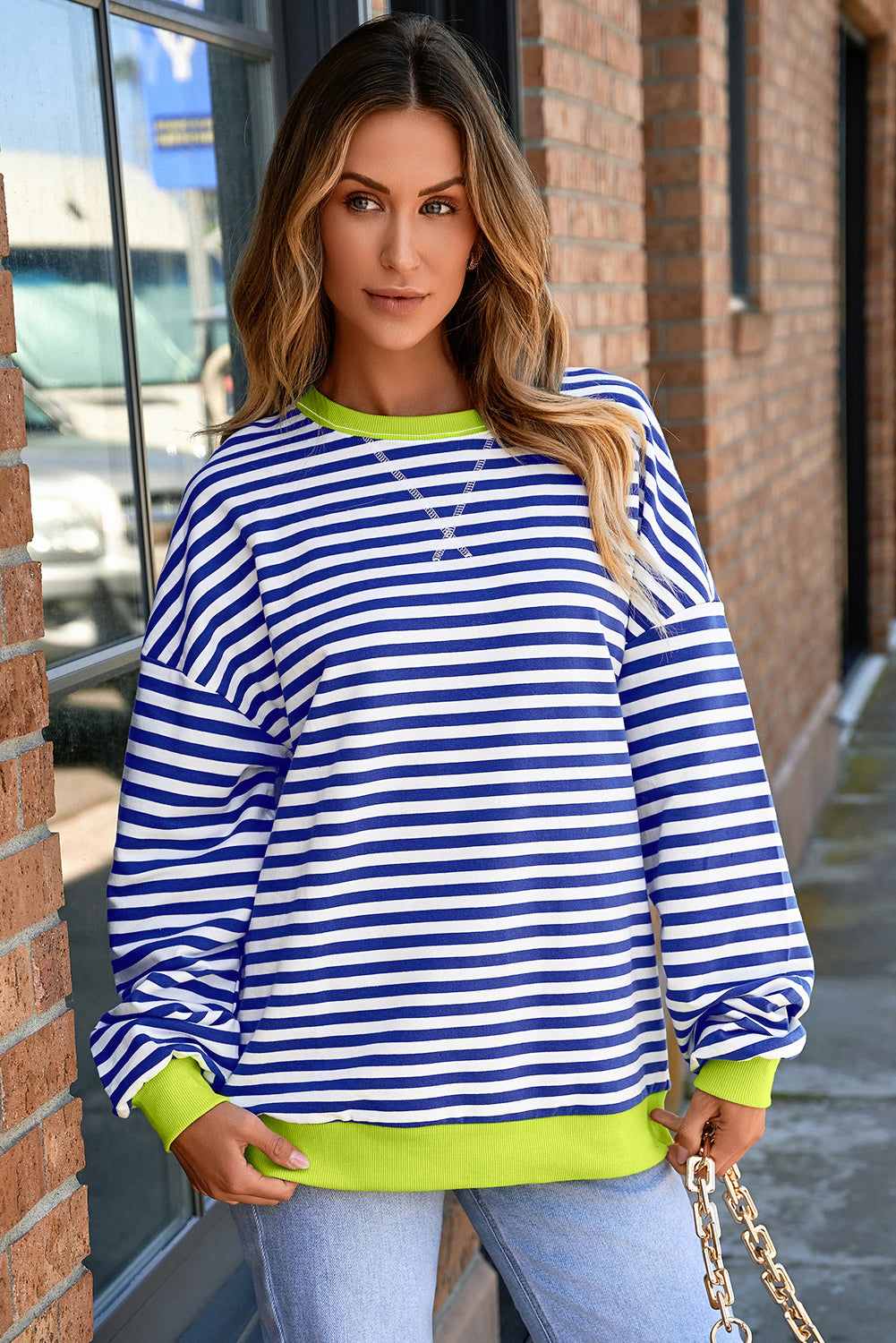Lainey Drop Shoulder Baggy Sweatshirt