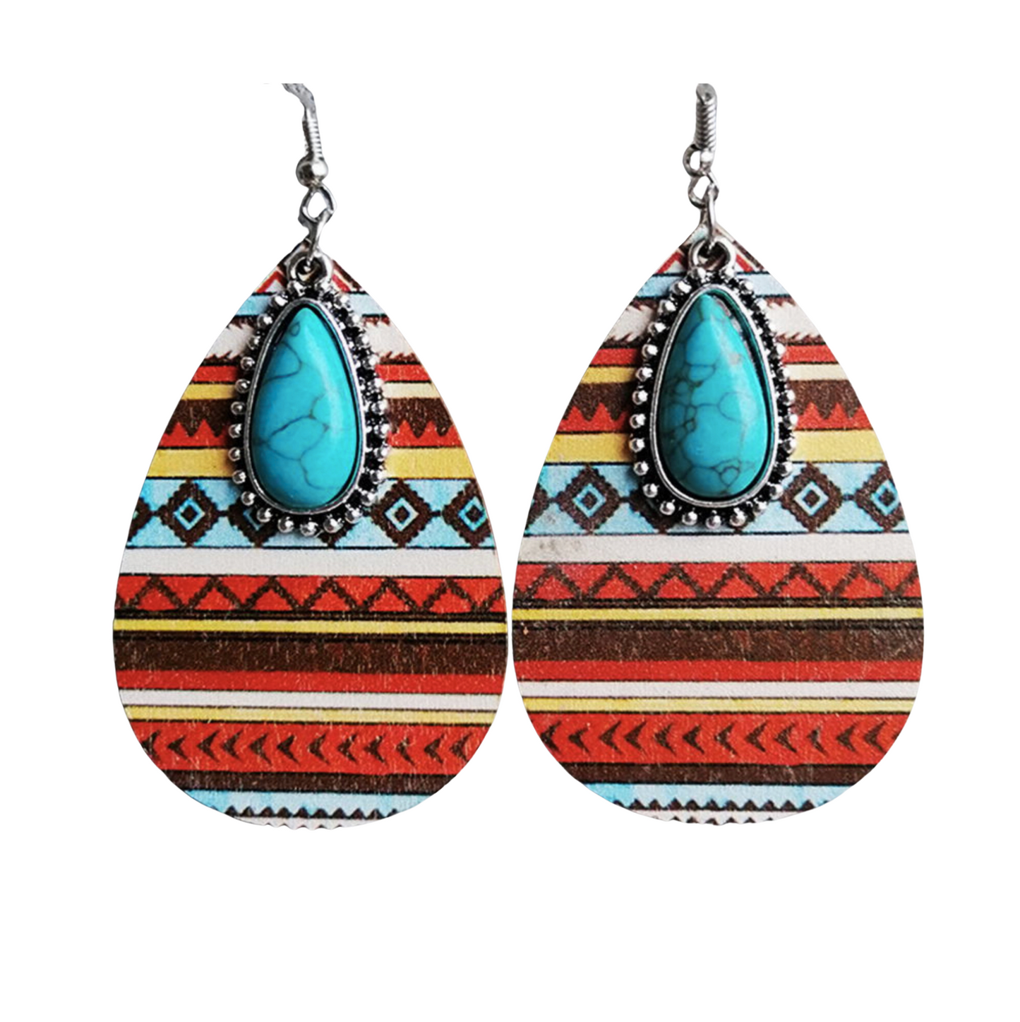 Turquoise, Red-