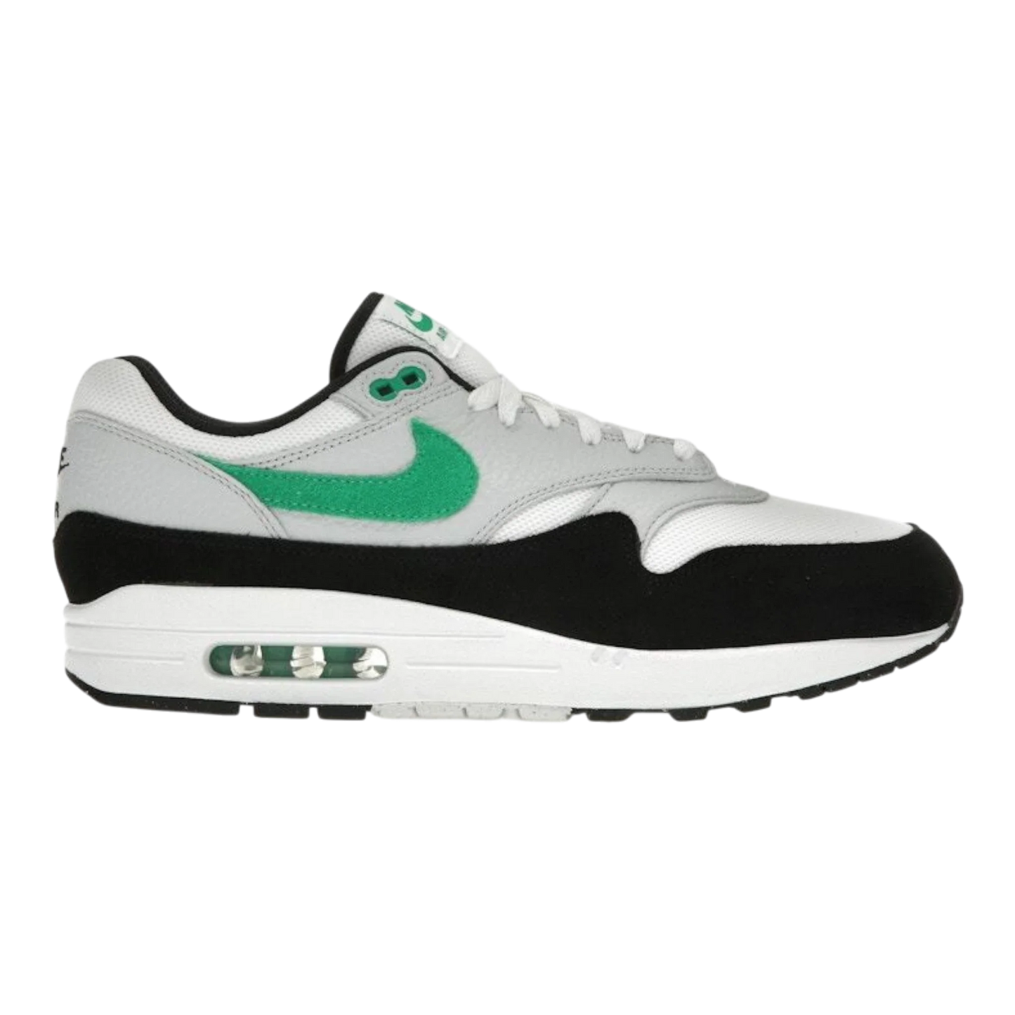 Nike Air Max 1 Men's Sneakers — White & Stadium Green Low-Top