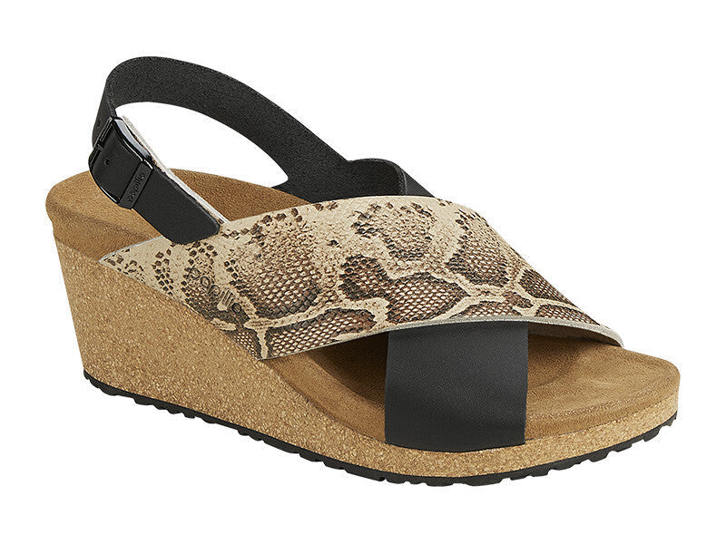 Black/snake Beige