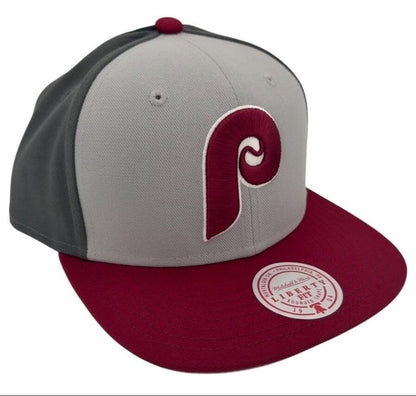 Mitchell & Ness Men's MLB Triple Play Liberty Snapback Coop Phillies Snapback Caps