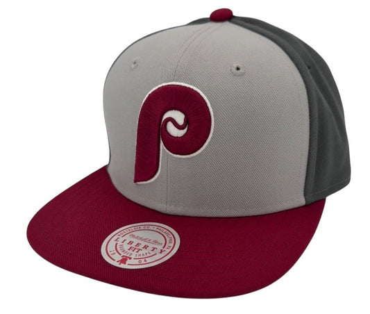 Mitchell & Ness Men's MLB Triple Play Liberty Snapback Coop Phillies Snapback Caps
