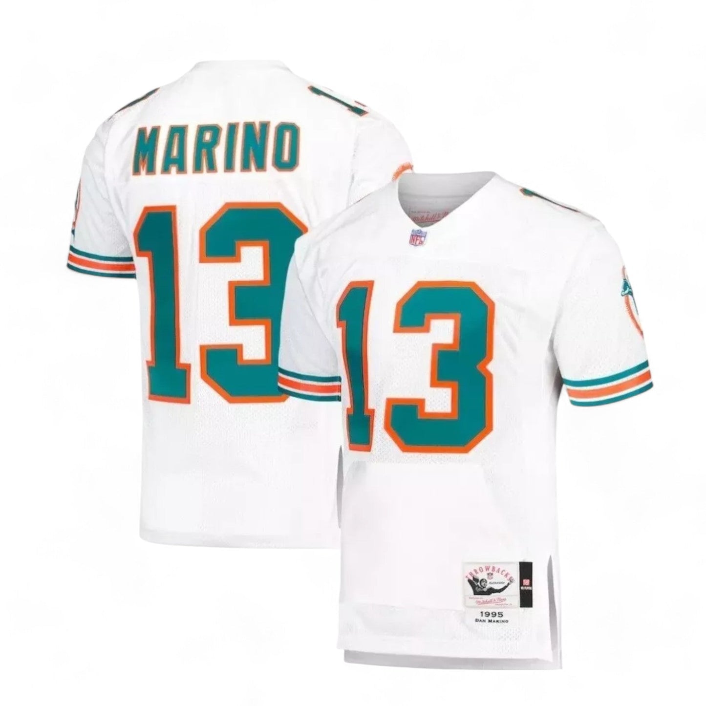 Mitchell & Ness Men's NFL White Jersey Dolphins 1992 Dan Marino