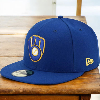 New Era Men's MLB Authentic On-Field 59Fifty Fitted Cap Milwaukee Brewers 2017