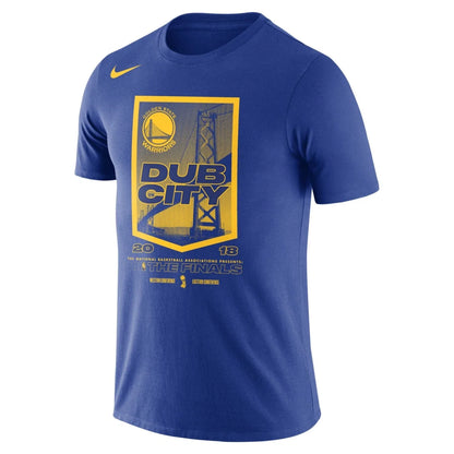 Nike Men's NBA Gs Warriors 2018 NBA Finals Bound City Dna Cotton Performance T-Shirt