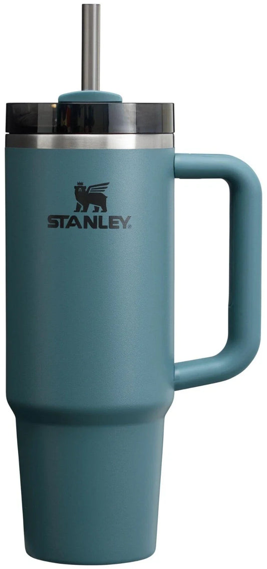Stanley Quencher H2.0 FlowState Tumbler 40 oz — Blue Spruce Stainless Steel