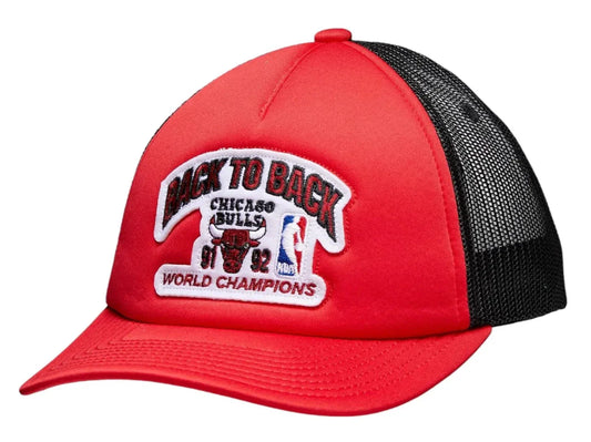 Mitchell & Ness Men's NBA Championship Trucker Bulls Hats