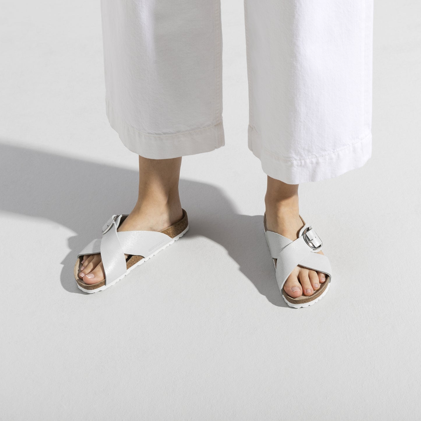 Washed Metallic White-