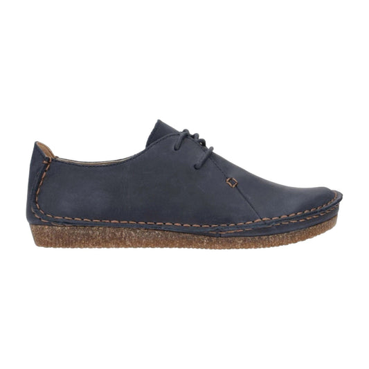 Womens Clarks Janey Mae - Navy Leather