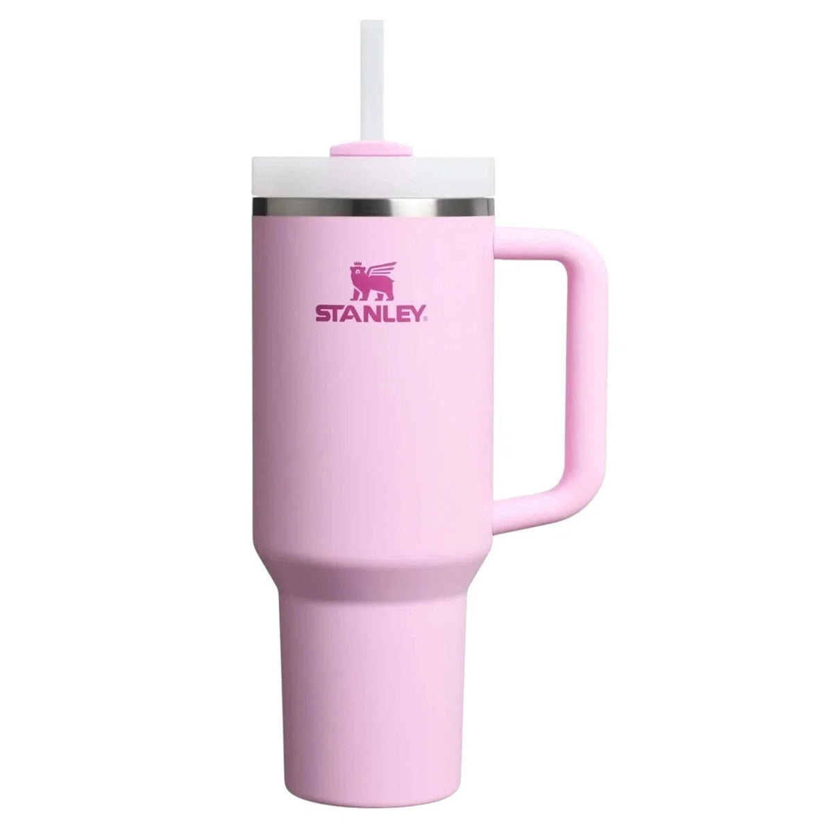 Stanley Quencher H2.0 FlowState Tumbler 40 oz — Cherry Blossom Stainless Steel