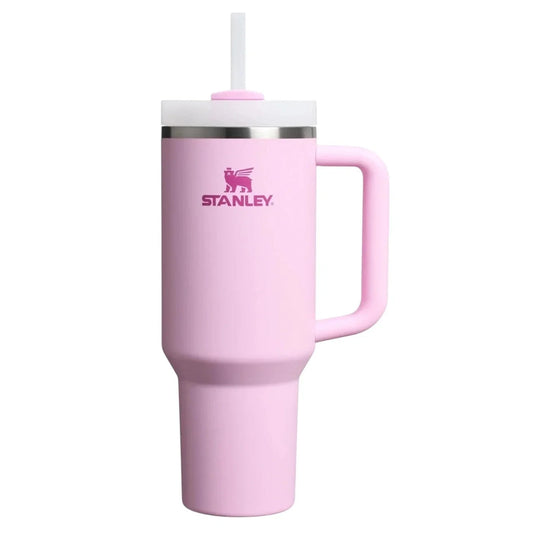 Stanley Quencher H2.0 FlowState Tumbler 40 oz — Cherry Blossom Stainless Steel