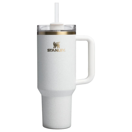 Stanley Quencher H2.0 FlowState Tumbler 40 oz — Cream Stainless Steel