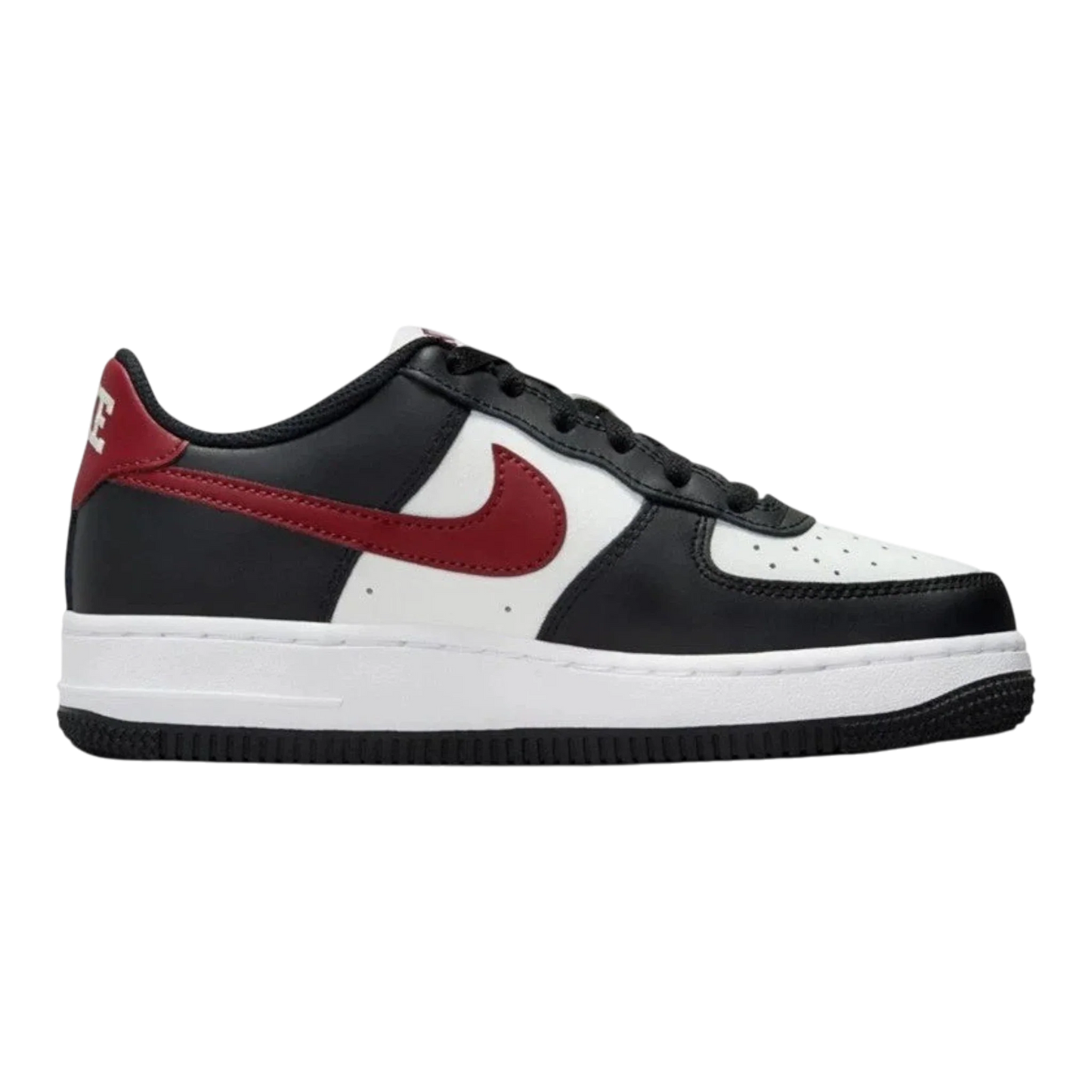 Nike Air Force 1 '07 Men's Sneakers — Black & Dark Team Red Low-Top