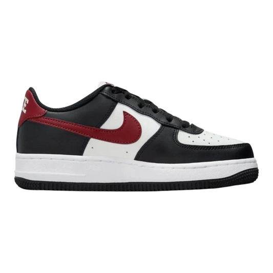 Nike Air Force 1 '07 Men's Sneakers — Black & Dark Team Red Low-Top