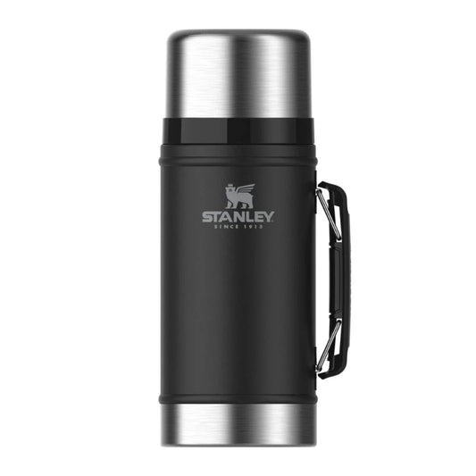 Stanley Legendary Classic Food Jar 1.0 qt — Matte Black Pebble Stainless Steel