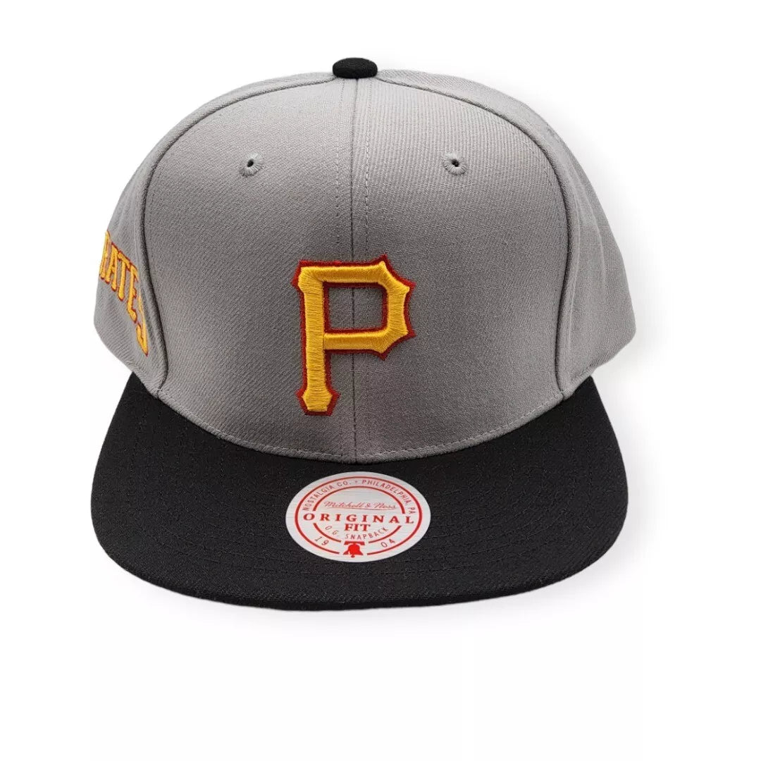Men's Mitchell & Ness MLB Away Snapback Coop Pirates