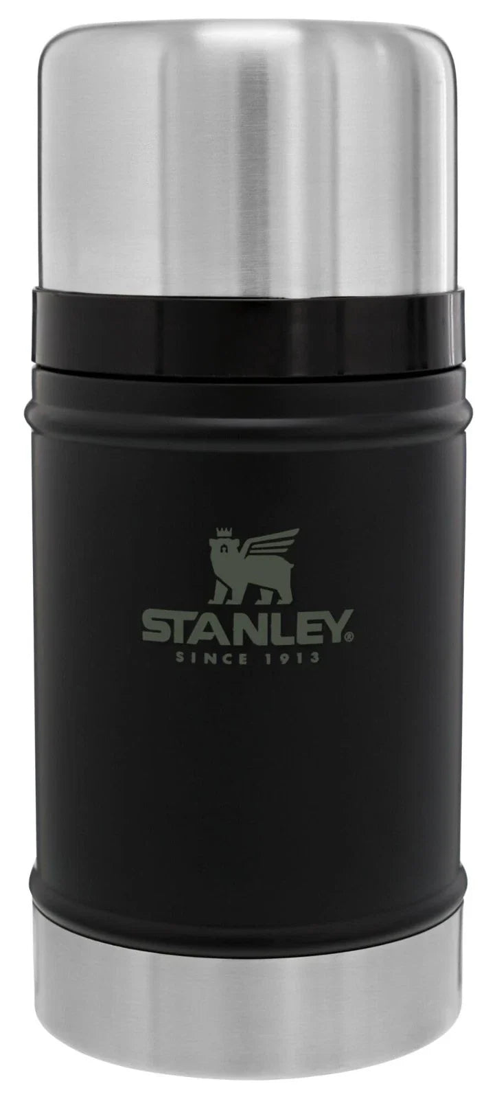 Stanley Legendary Classic Food Jar 24 oz — Matte Black Pebble Stainless Steel