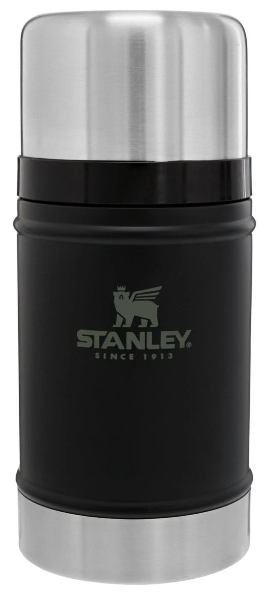 Stanley Legendary Classic Food Jar 24 oz — Matte Black Pebble Stainless Steel