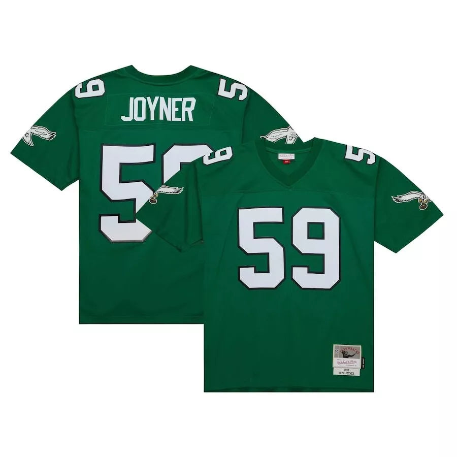 Men's Mitchell & Ness NFL Dark Jersey Eagles 1990 Seth Joyner