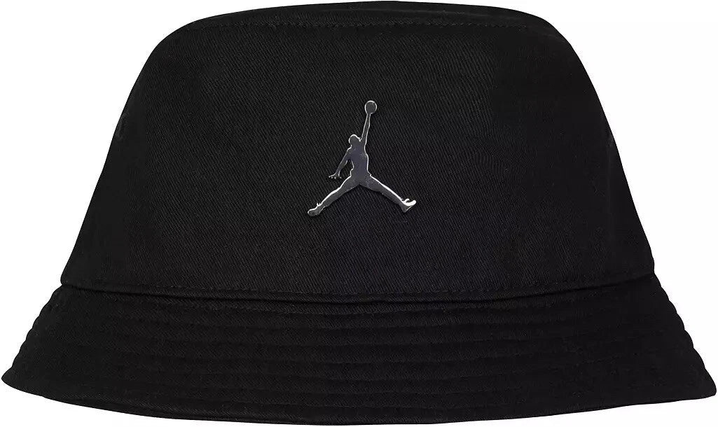 Air Jordan Youth Metal Jumpman Bucket Hat Black