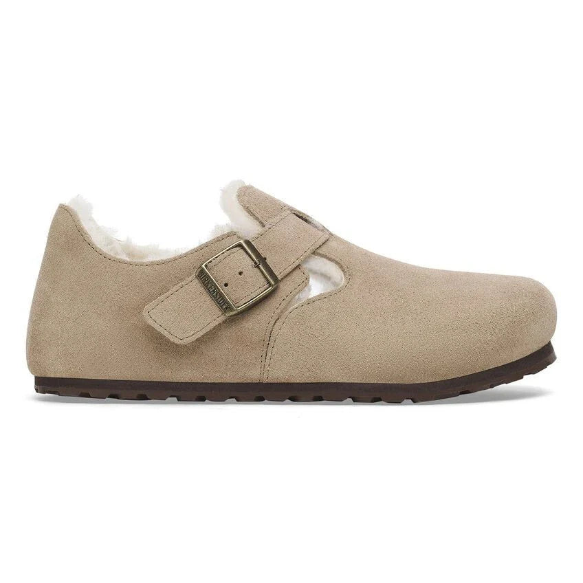 [1028470] Unisex Birkenstock London Shearling Suede Leather (narrow Width)
