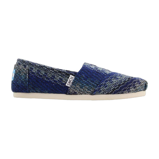Toms Women's Alpargata Sneakers - Blue Stripe Woven Shrlg
