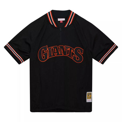 Mitchell & Ness Men's MLB Authentic Bp Jersey - 1/4 Zip Giants 1991 Will Clark