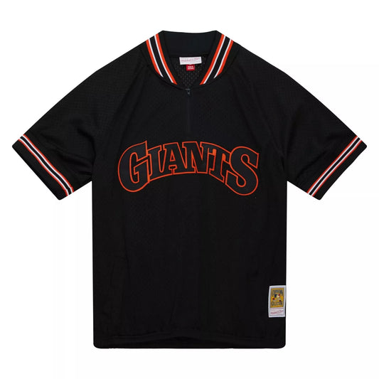 Mitchell & Ness Men's MLB Authentic Bp Jersey - 1/4 Zip Giants 1991 Will Clark